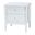 Lucera Bobbin Wood Nightstand with Two Drawers In White