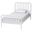 Lucera Bobbin Wood Twin Platform Bed In White