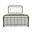 Lucia Queen Complete Bed with Metal Profile In Weathered Bronze