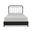 Lucia Queen Headboard with Metal Surround In Weathered Iron