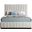 Lucia Textured Fabric Full Bed In Beige Linen
