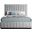 Lucia Textured Fabric Full Bed In Grey Linen
