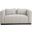 Lucia Textured Fabric Loveseat In Beige Linen
