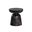 Lucida Marble Look End Table In Black