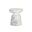 Lucida Marble Look End Table In White