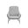 Lucier Lounge Chair In Belfast Heather Grey and Bravo Ash