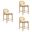 Lucio Counter Height Bar Stool Set of 3 In Amber Glow and White