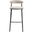 Lume Barstool In Dark Taupe