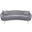 Luna Collection Textured Fabric Curved Sofa In Grey and Gold