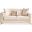Luna Velvet Loveseat With Hidden Storage In Ivory