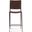 Lund 17 Inch Buffalo Leather and Iron Counter Chair In Brown