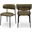 Lupita Vegan Leather Dining Chair Set of 2 In Olive
