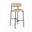 Lupita Vegan Leather Upholstered Bar Stool Set of 2 In Tan