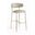 Lupita Vegan Leather Upholstered Bar Stool Set of 2 In Taupe