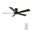 Lurgan 52 Inch 5-Blade Ceiling Fan with Remote In Walnut and Black