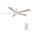 Lurgan 52 Inch 5-Blade Ceiling Fan with Remote In White and Lightwood