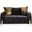 Lust Sleeper Loveseat with Under Seat Storage In Black