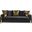 Lust Sleeper Sofa with Under Seat Storage In Black