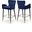 Luxe Velvet Stool Set of 2 In Navy