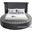 Luxus Velvet King Bed In Grey
