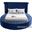 Luxus Velvet King Bed In Navy
