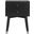 Lyla Black and White Mid Century Retro Silver Cap Nightstand