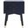 Lyla Gold and Navy Mid Century Retro Gold Cap Nightstand