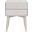 Lyla Mid Century Retro Silver Cap Nightstand in Grey and Gold