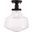 Lyle 1 Light Black And Clear Seeded Glass Flush Mount LD6240BK