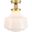 Lyle 1 Light Brass And Frosted White Glass Flush Mount