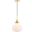 Lyle 1 Light Brass And Frosted White Glass Pendant