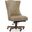 EC Lynn Beige Leather Home Office Swivel Chair