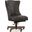 EC Lynn Gray Leather Home Office Swivel Chair