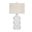 Lynn Table Lamp In White and Brass