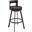 Lynof Swivel Counter Stool In Brown