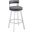 Lynof Swivel Counter Stool In Gray