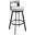 Lynof Swivel Counter Stool In Light Gray