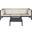 Lynwood Ash Grey and Beige Modular Outdoor Sectional