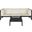 Lynwood Dark Slate Grey and Beige Modular Outdoor Sectional