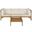 Lynwood Teak Brown and Beige Modular Outdoor Sectional