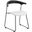 Lyra Modern Chair In Black Back and White Seat
