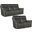 MS Lyra Sahara Dorian Gray Leather Zero Gravity Power Reclining Living Room Set With Power Headrest