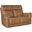 MS Lyra Zero Gravity Power Loveseat With Power Headrest In Brown