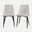 Macey Upholstered Dining Chair Set of 2 In Natural