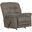 Machado Oversized Chaise Rocker Recliner In Charcoal