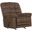 Machado Oversized Chaise Rocker Recliner In Chocolate