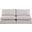 Mackenzie Durable Linen Textured 2 Seater Modular Sofa In Beige