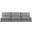 Mackenzie Durable Linen Textured 3 Seater Modular Sofa In Grey