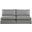 Mackenzie Durable Linen Textured 2 Seater Modular Sofa In Grey