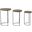 Mackintosh Round Nesting Tables In Chestnut and Black
